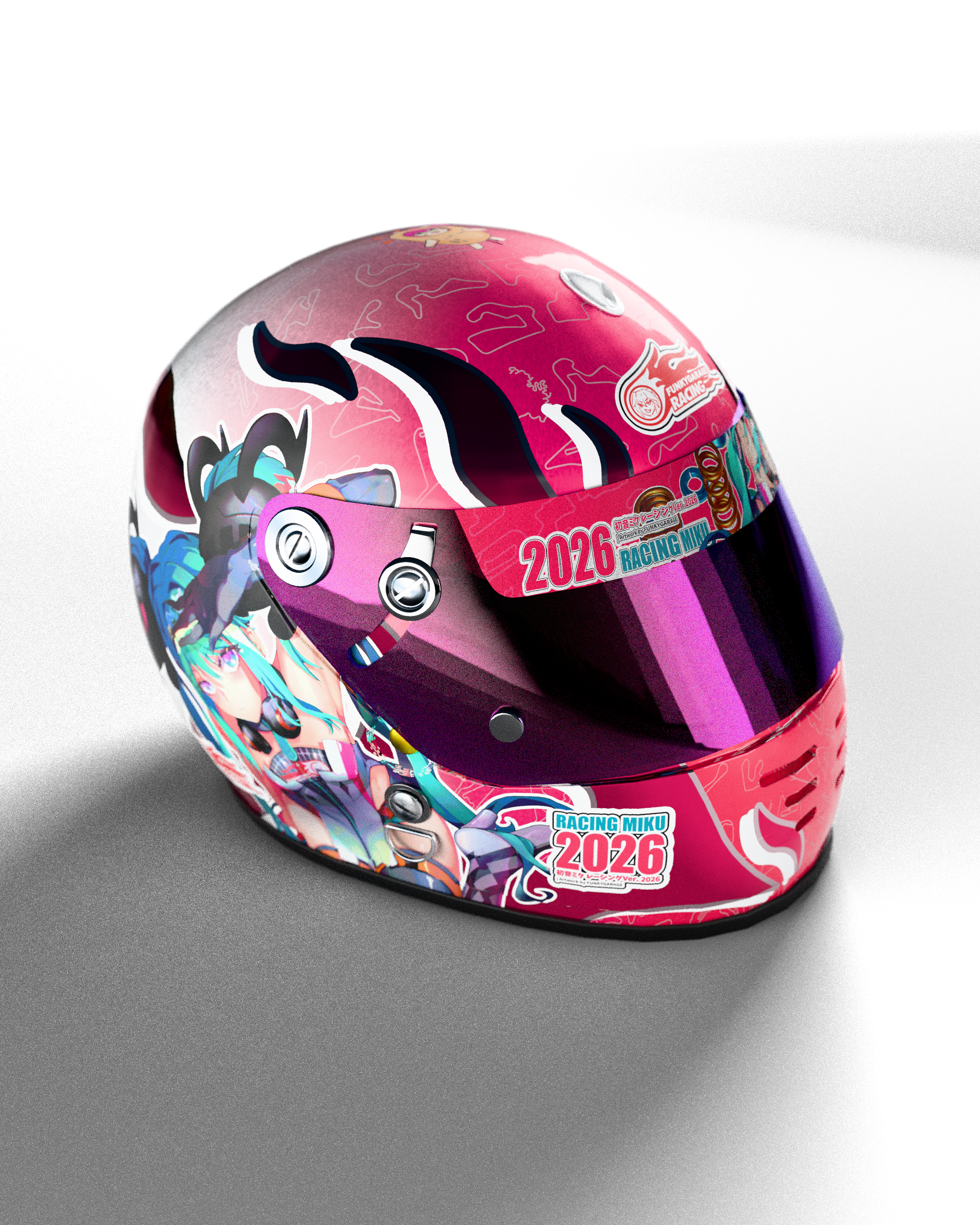 2026 GSR Miku Visor Banner – FUNKY GARAGE