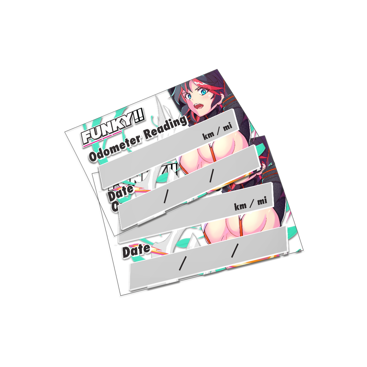 Ryuko Oil Change Sticker FUNKY GARAGE