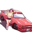 Birthday AE86 Chibi Kaho Kiss-Cut「Limited」