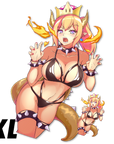 Giant ガオー! Bowsette Kiss-Cut