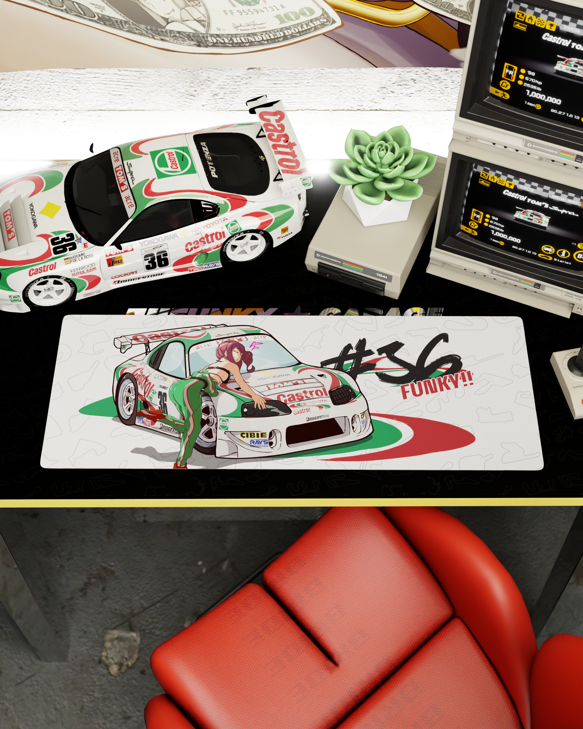 Chibi Castrol Supra Kaho Deskmat