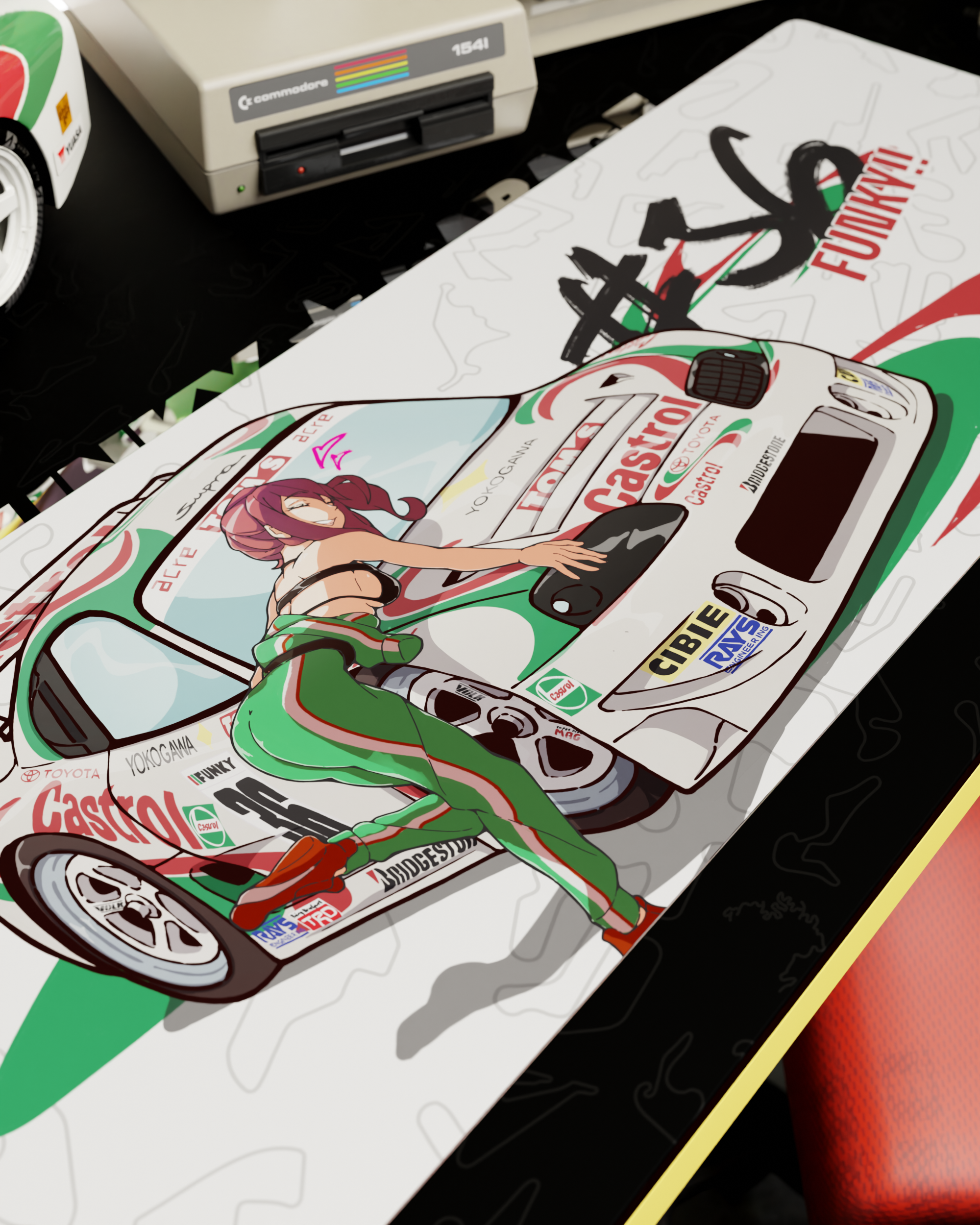 Chibi Castrol Supra Kaho Deskmat