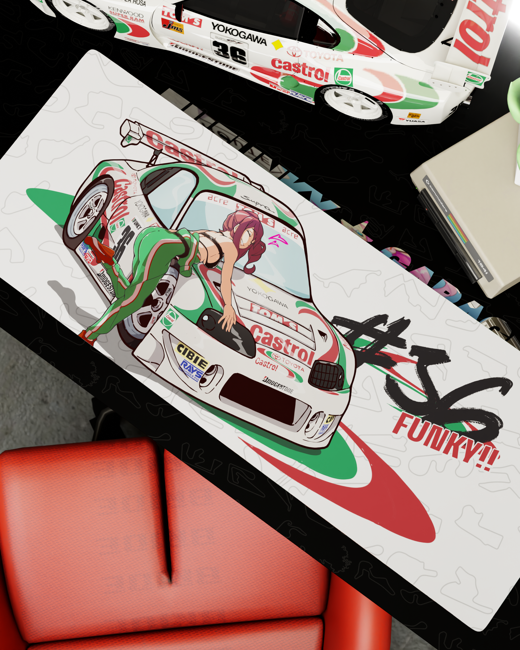 Chibi Castrol Supra Kaho Deskmat