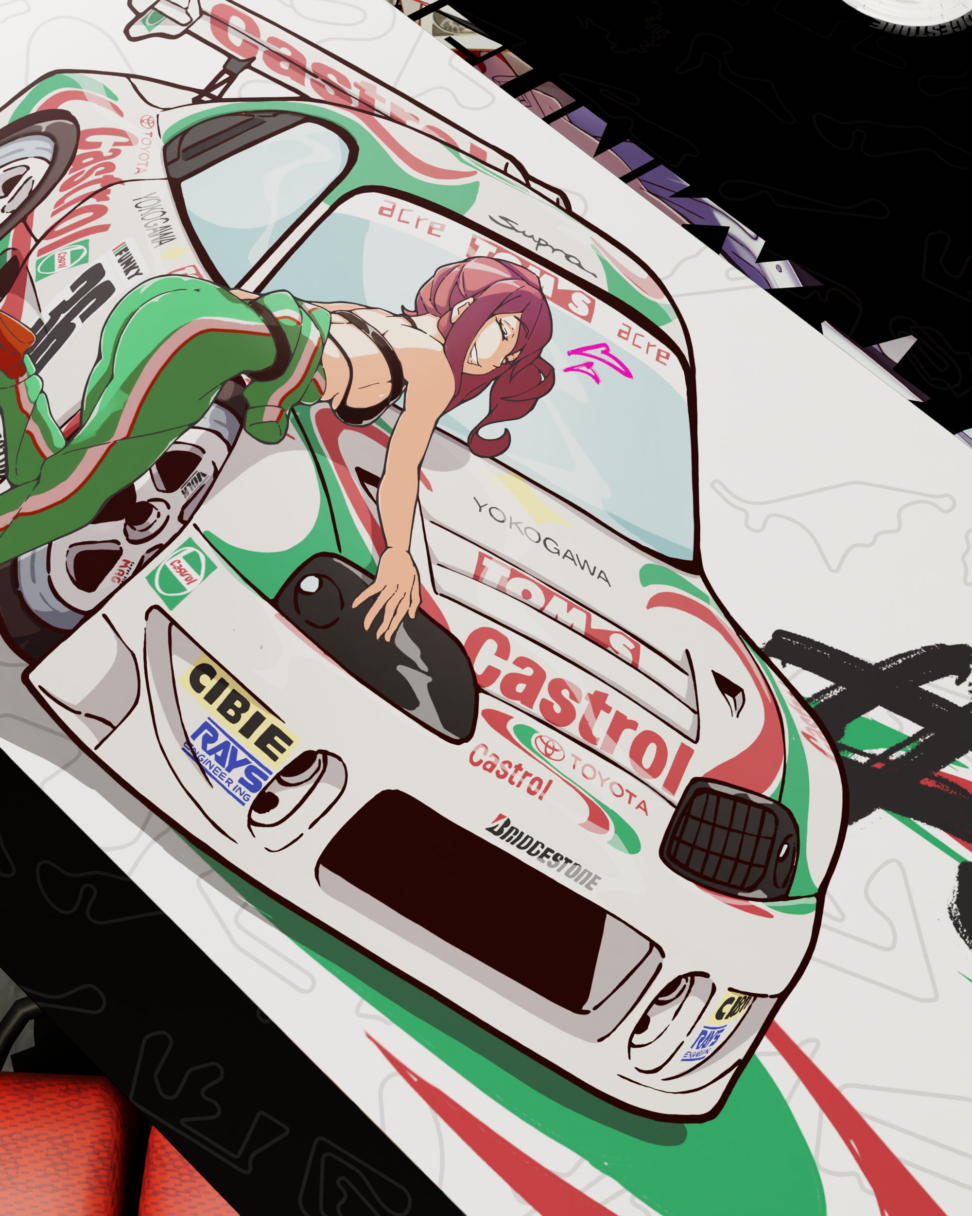 Chibi Castrol Supra Kaho Deskmat