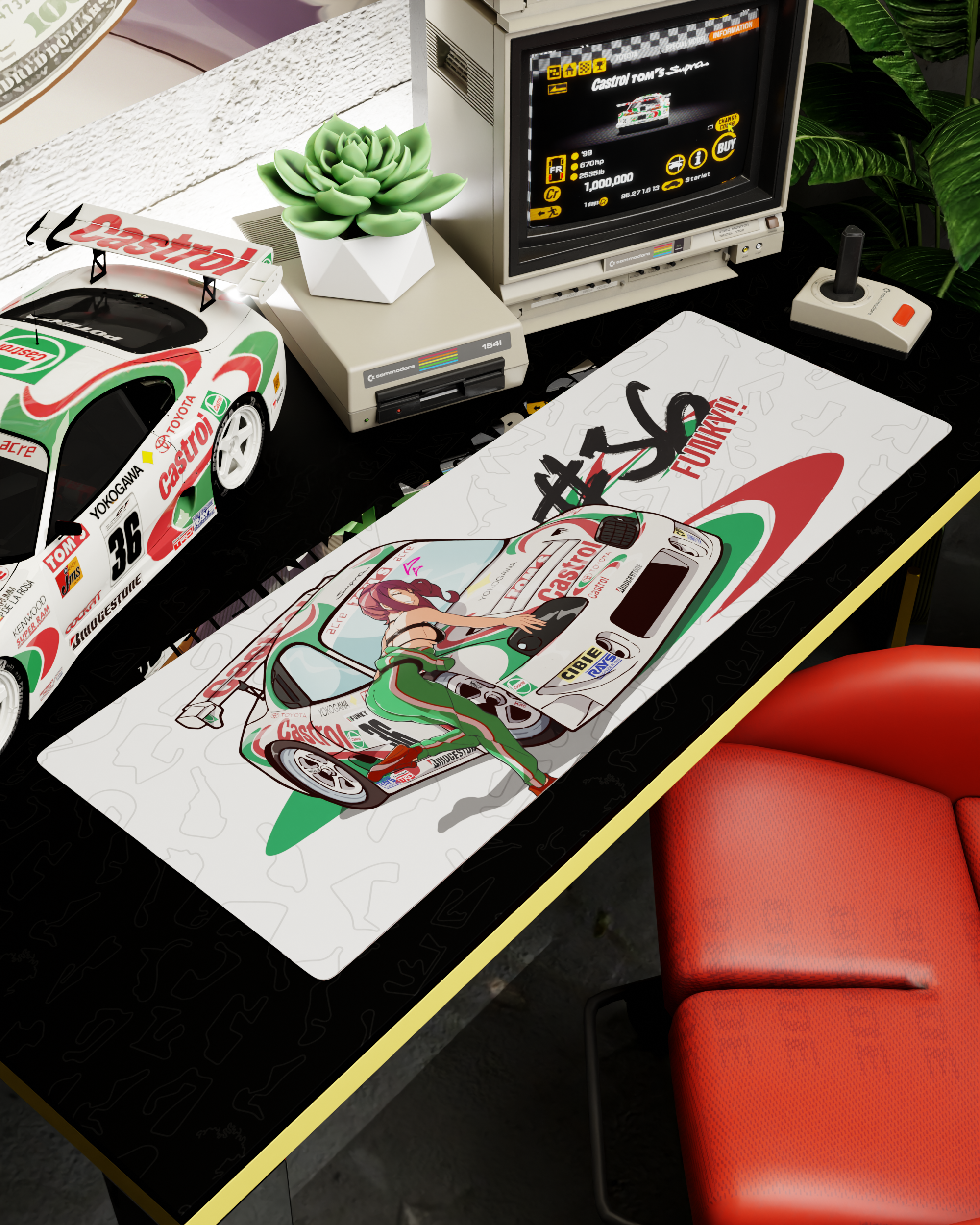 Chibi Castrol Supra Kaho Deskmat