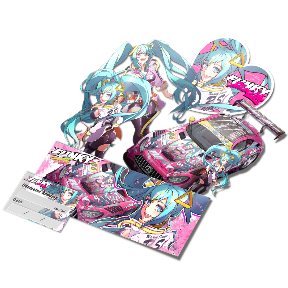 FUNKY Racing Miku Vinyl Sticker Pack – FUNKY GARAGE