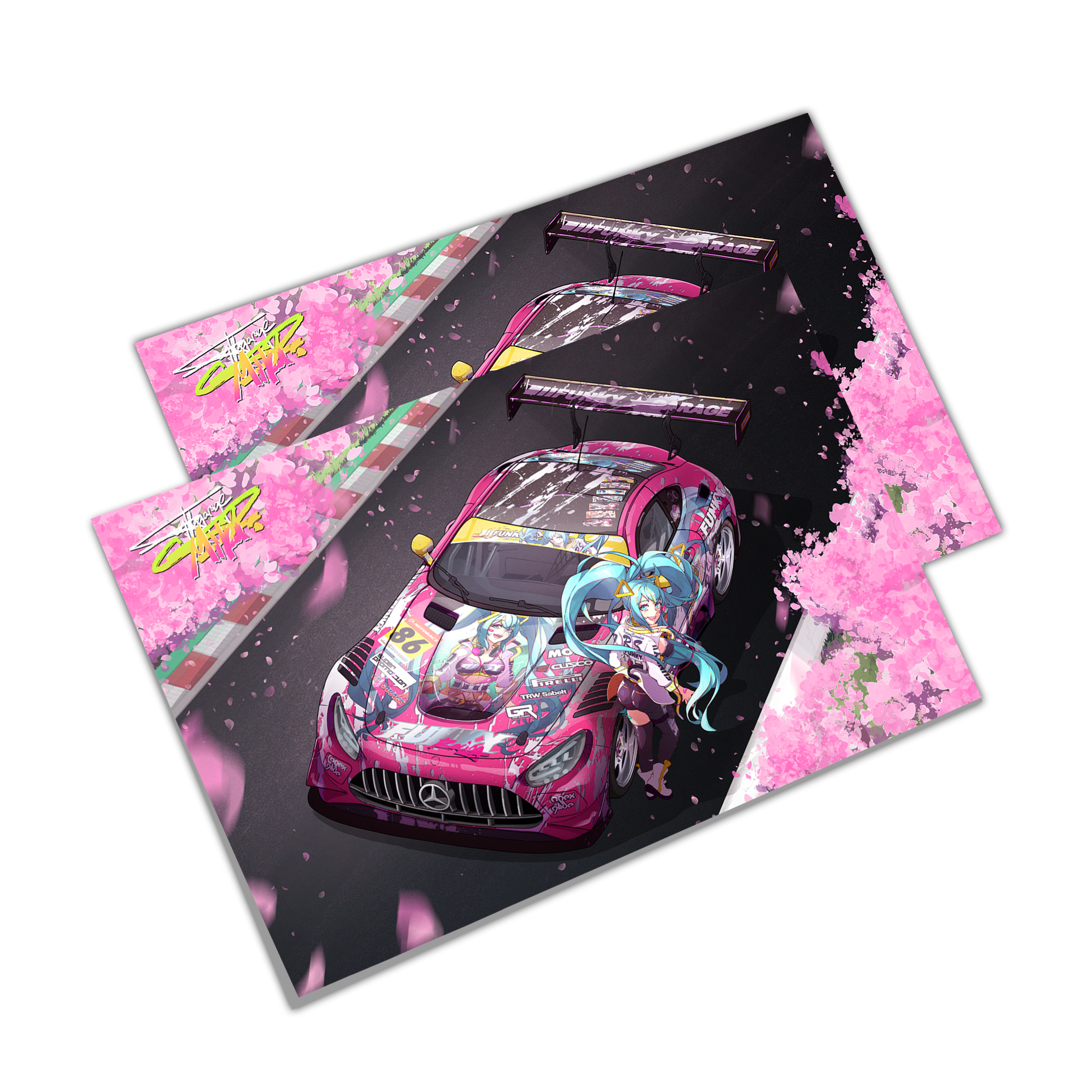 FUNKY Racing Miku GT3 Art Print – FUNKY GARAGE
