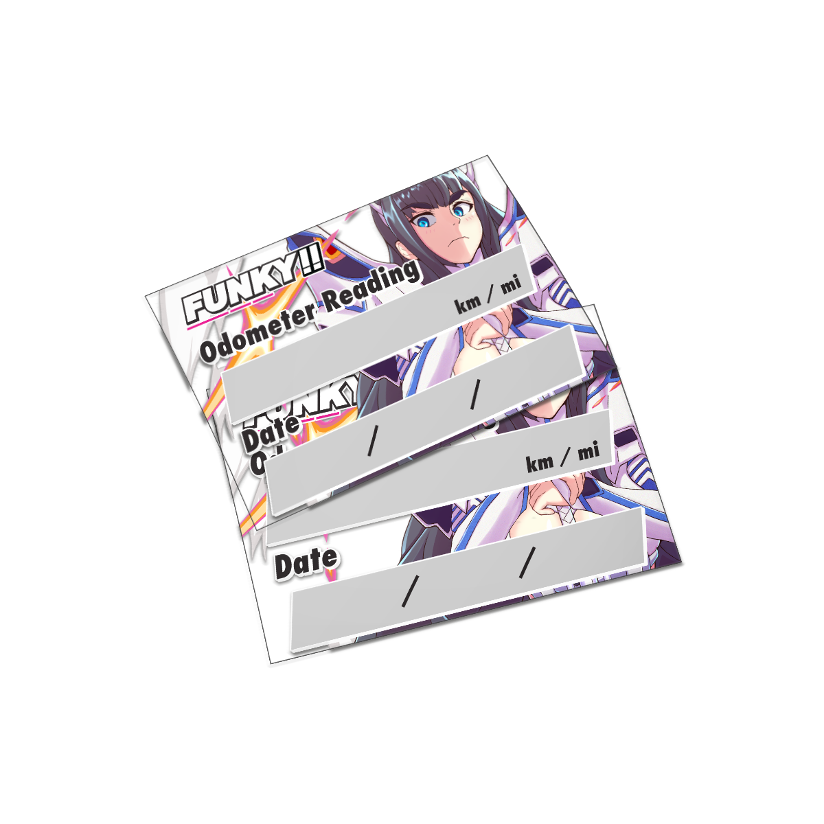 Satsuki Oil Change Sticker FUNKY GARAGE