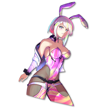 BATTLE BUNNY Lucy Kiss-Cut「PINK HOLO」