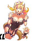 Giant ガオー! Bowsette Kiss-Cut