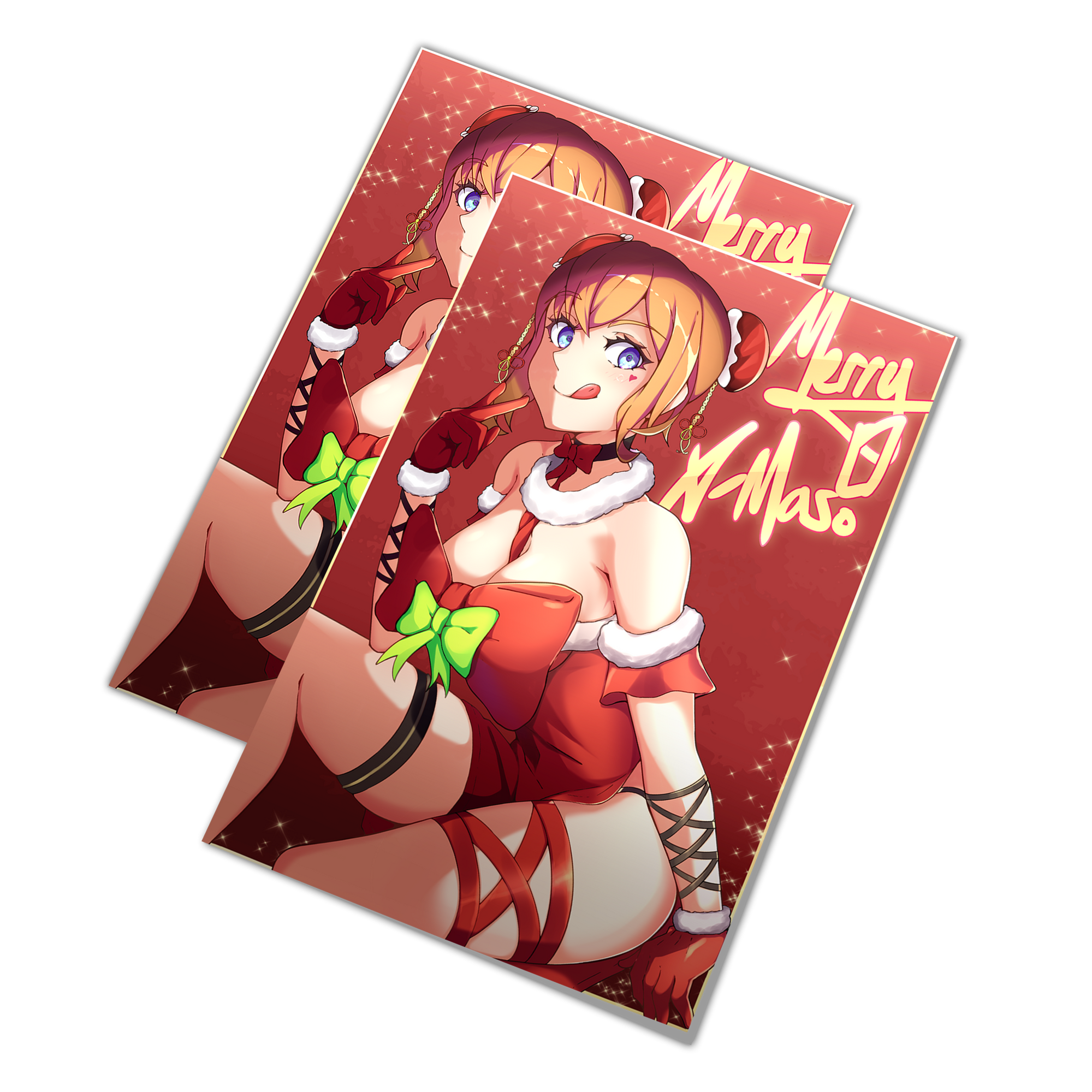 CUTE SANTA Kaho-chan Art Print 「LIMITED」