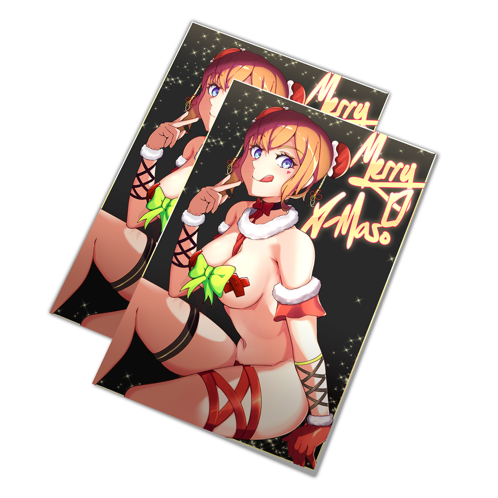 CUTE SANTA Kaho-chan Art Print 「LIMITED」