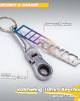 FUNKYGARAGE Titanium 10mm Ratcheting Keychain