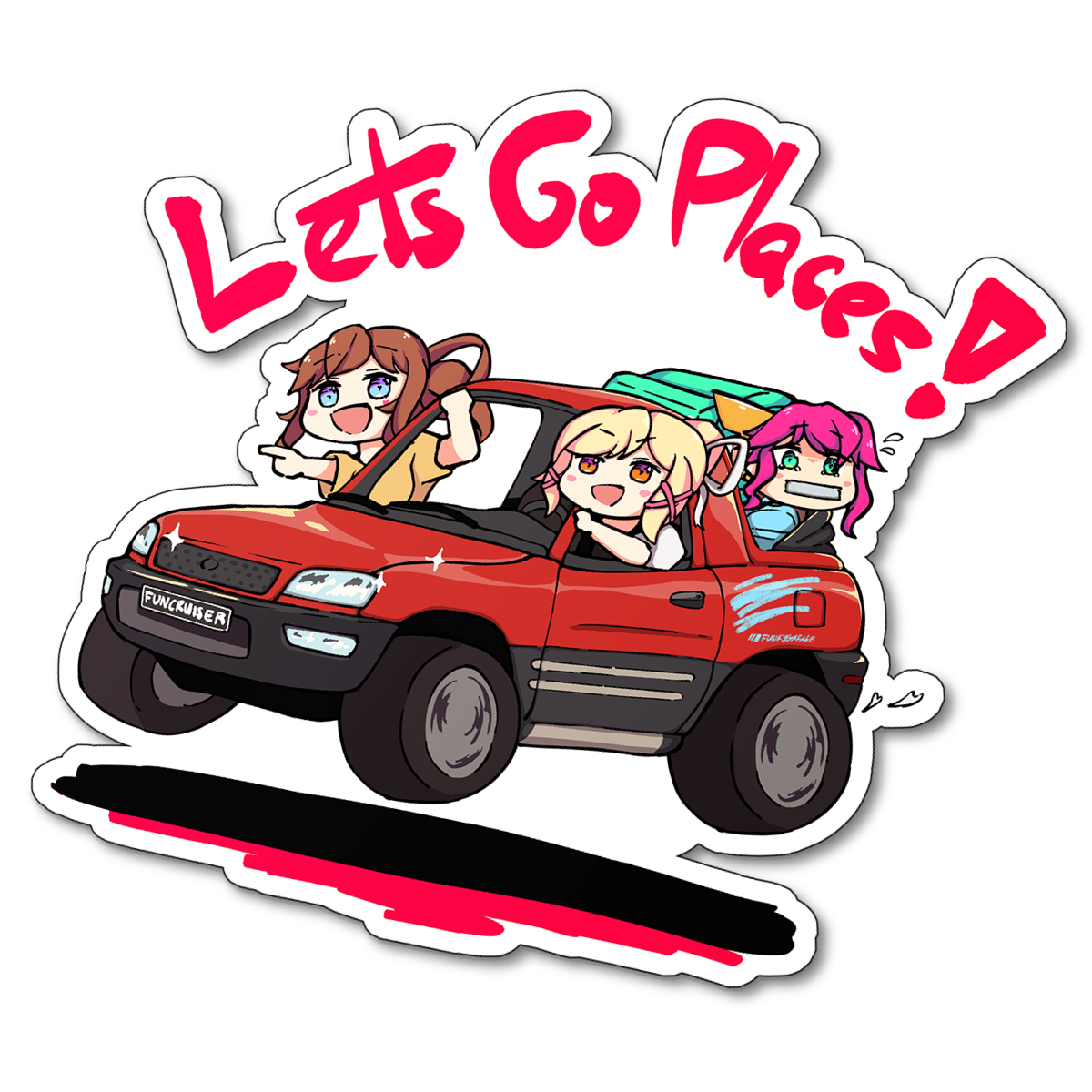 &quot;LET&#39;S GO PLACES&quot; Kiss-Cut