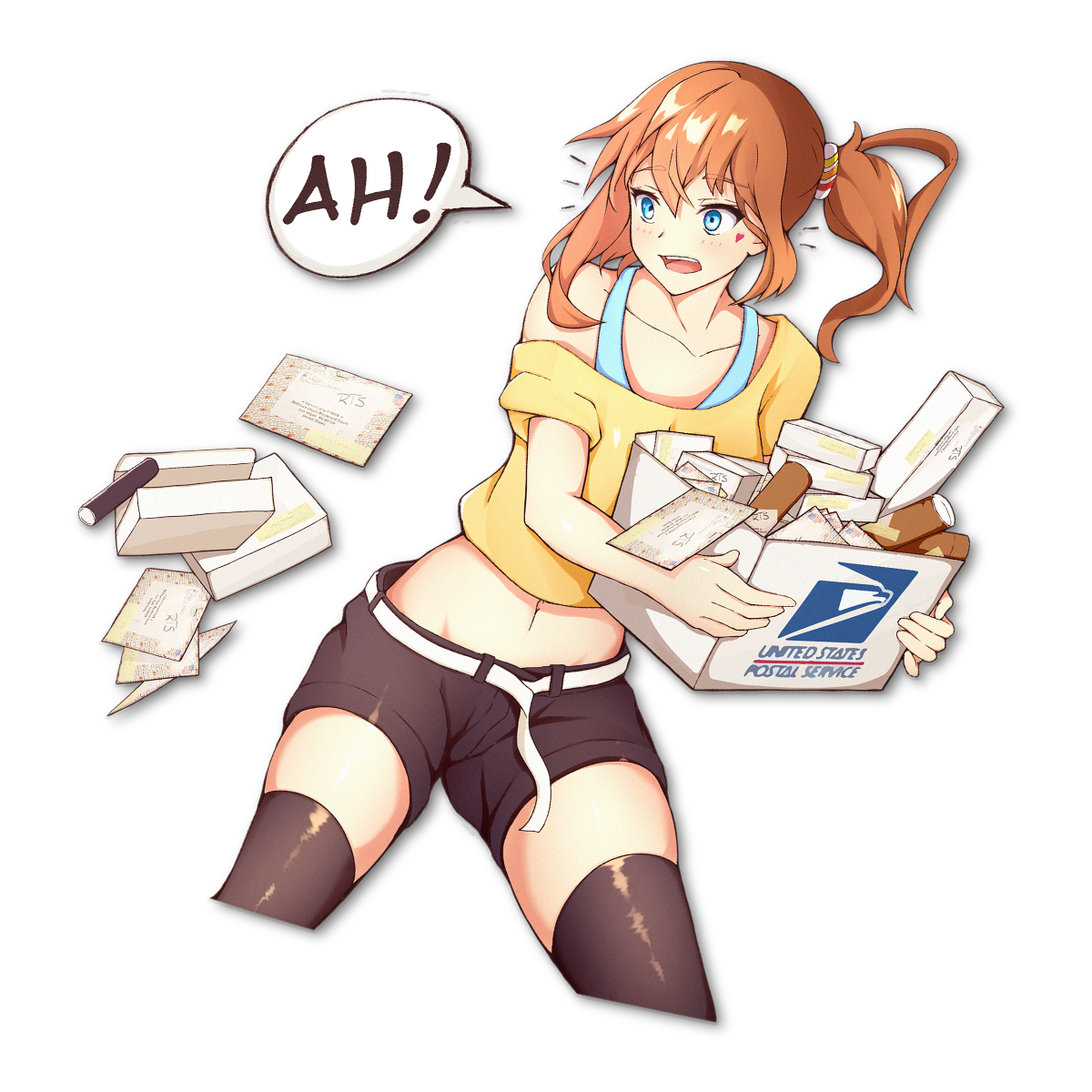Ah!! Mail Girl Kaho-chan Kiss-Cut