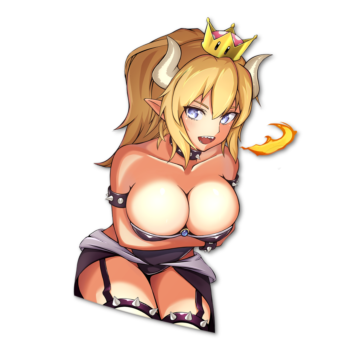 Bowsette Kiss-Cut